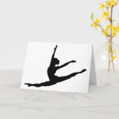 Carte Danseur moderne (Fleur jaune)