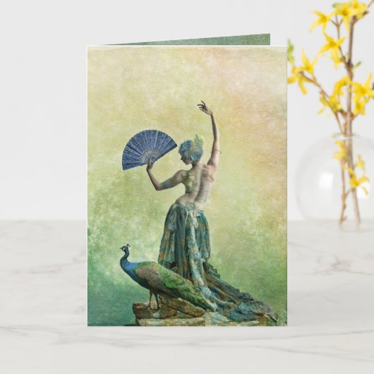 Carte Danseur Peacock (Fleur jaune)