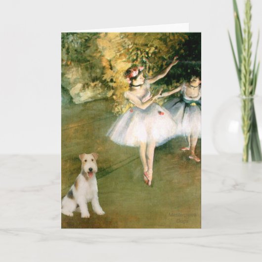 Carte Danseur - Wire Fox Terrier #1 (Devant)
