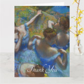 Carte Danseurs Bleus, Degas Art (Fleur jaune)