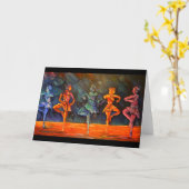 Carte Danseurs de ballet II par Timothy Orikri Card (Fleur jaune)