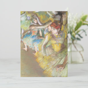 Carte Danseurs de ballet sur scène par Edgar Degas