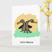Carte Danseurs de canards (Fleur jaune)