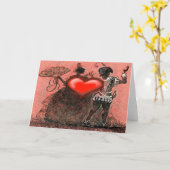 Carte Danseurs de la Saint-Valentin (Fleur jaune)