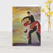 Carte Danseurs de salon latin (Fleur jaune)