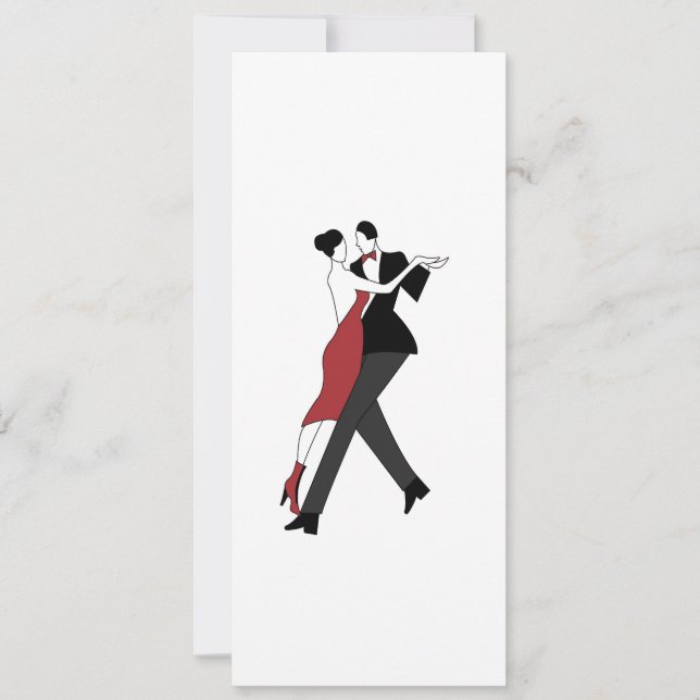 Carte danseurs de tango (Devant)
