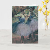 Carte Danseurs d'Edgar Degas | dans la violette (Fleur jaune)