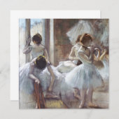 Carte Danseurs Edgar Degas (Devant / Derrière)
