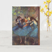 Carte Danseurs - Edgar Degas - 1890 (Fleur jaune)
