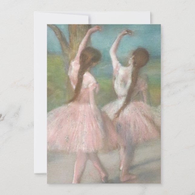 Carte Danseurs en Pink Edgar Degas (Devant)