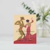 Carte Danseurs flamenco Robe rouge (Debout devant)