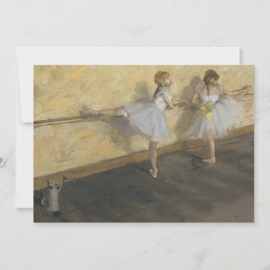 Carte Danseurs Pratiquer au Barre | Edgar Degas (Devant)