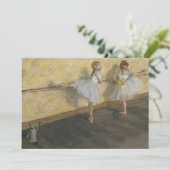 Carte Danseurs Pratiquer au Barre | Edgar Degas (Debout devant)