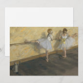 Carte Danseurs Pratiquer au Barre | Edgar Degas (Devant / Derrière)