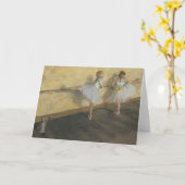 Carte Danseurs Pratiquer au Barre | Edgar Degas (Fleur jaune)