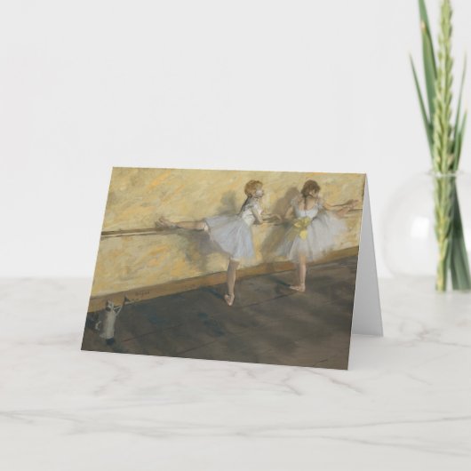 Carte Danseurs Pratiquer au Barre | Edgar Degas (Devant)