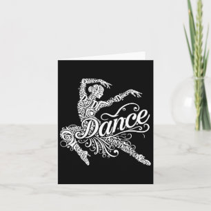 Carte Danseurs Wordart