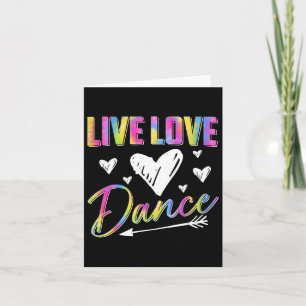 Carte Danseuse amusante Danser Filles Filles Vivre Amour