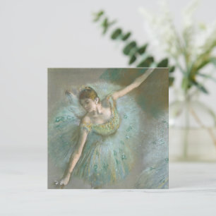 Carte Danseuse dans Green Edgar Degas