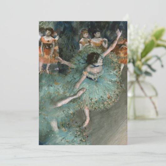 Carte Danseuse, danseuse en vert | Edgar Degas (Debout devant)