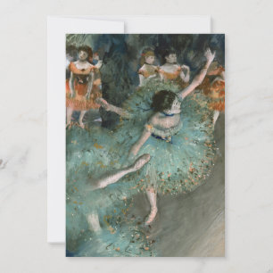 Carte Danseuse, danseuse en vert   Edgar Degas