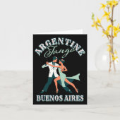 Carte Danseuse Danseuse Interprétation Argentine Tango B (Fleur jaune)