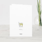 Carte Danseuse de corde raide rhinocéros de cirque vinta (Dos)
