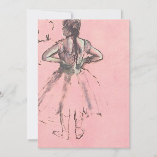 Carte Danseuse de dos, les mains sur les hanches d'Edgar (Devant)