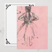 Carte Danseuse de dos, les mains sur les hanches d'Edgar (Devant / Derrière)