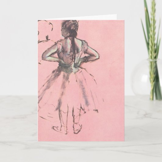 Carte Danseuse de dos, les mains sur les hanches d'Edgar (Devant)