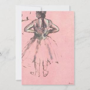 Carte Danseuse de dos, les mains sur les hanches par Edg