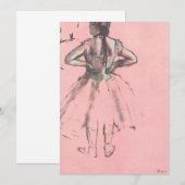 Carte Danseuse de dos, les mains sur les hanches par Edg (Devant / Derrière)
