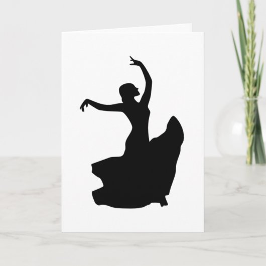 Carte Danseuse de flamenco uniquement (Devant)