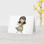 Carte Danseuse de Hula (Fleur jaune)