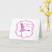 Carte Danseuse des Highlands Rose Aboyne (Fleur jaune)