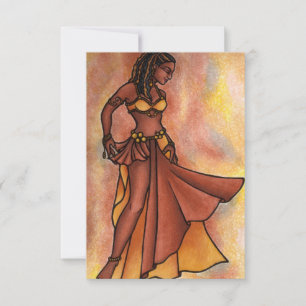 Carte Danseuse du ventre Nubian Sister -