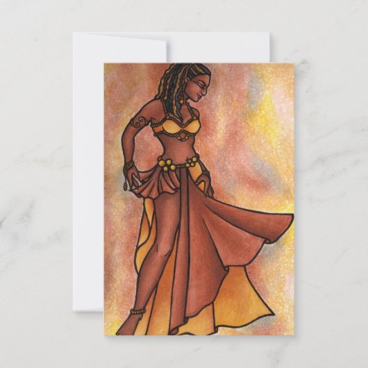 Carte Danseuse du ventre Nubian Sister - (Devant)