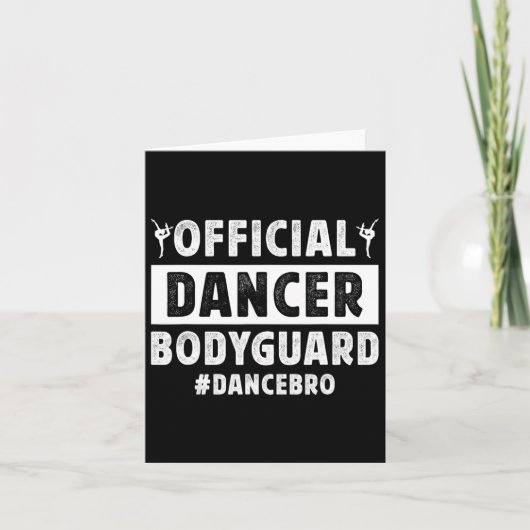 Carte Danseuse Garde corps Danse Frère D'Une Danse Frère (Devant)