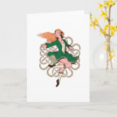 Carte Danseuse irlandaise (Fleur jaune)
