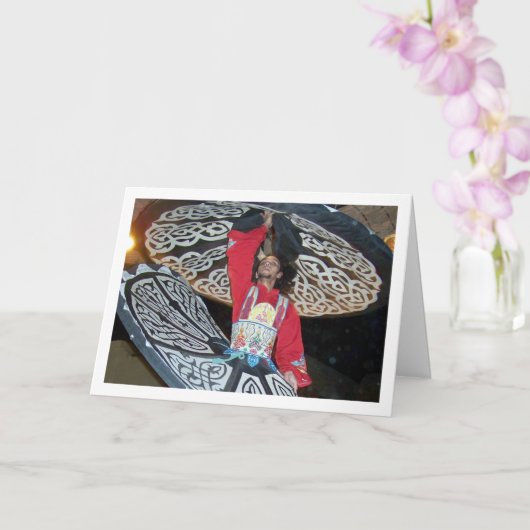 Carte Danseuse Tanoura Égyptienne (Orchidée)