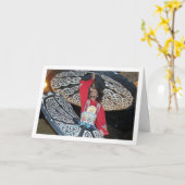 Carte Danseuse Tanoura Égyptienne (Fleur jaune)