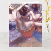 Carte Danseuses 1899 Edgar Degas (Fleur jaune)