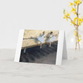 Carte Danseuses au Barre, Edgar Degas (Fleur jaune)