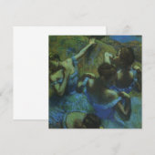 Carte Danseuses bleues par Edgar Degas, Impressionnisme (Devant / Derrière)