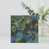 Carte Danseuses bleues par Edgar Degas, Impressionnisme (Debout devant)