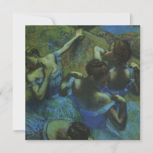 Carte Danseuses bleues par Edgar Degas, Impressionnisme (Devant)