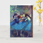 Carte Danseuses en bleu par Edgar Degas, Art de ballet v (Fleur jaune)