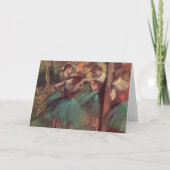 Carte Danseuses, rose et vert par Edgar Degas (Devant)