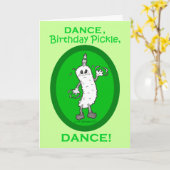 Carte Dansez, Anniversaire Pickle, Dansez ! (Fleur jaune)