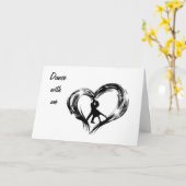 CARTE DANSEZ AVEC MOI À VOS 40E ANNIVERSAIRE/POUR TOUJOU (Fleur jaune)